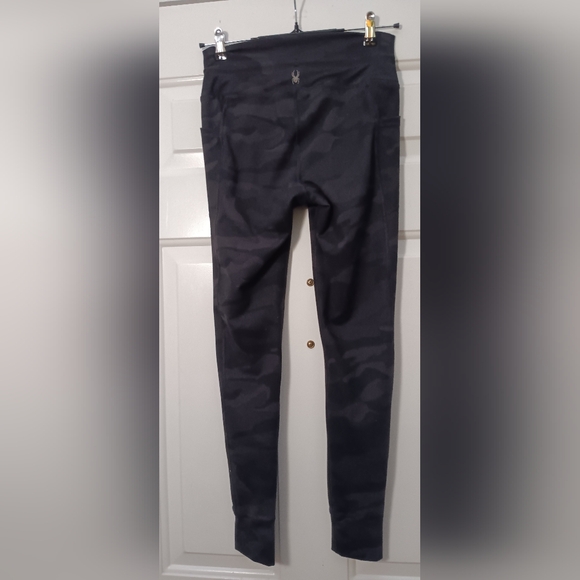 Spyder camo leggings with drawstring and side pockets size small - Picture 5 of 7